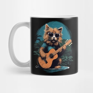 Hawaiian Guitar Music Concert Festival Funny Cat Hawaii Mug